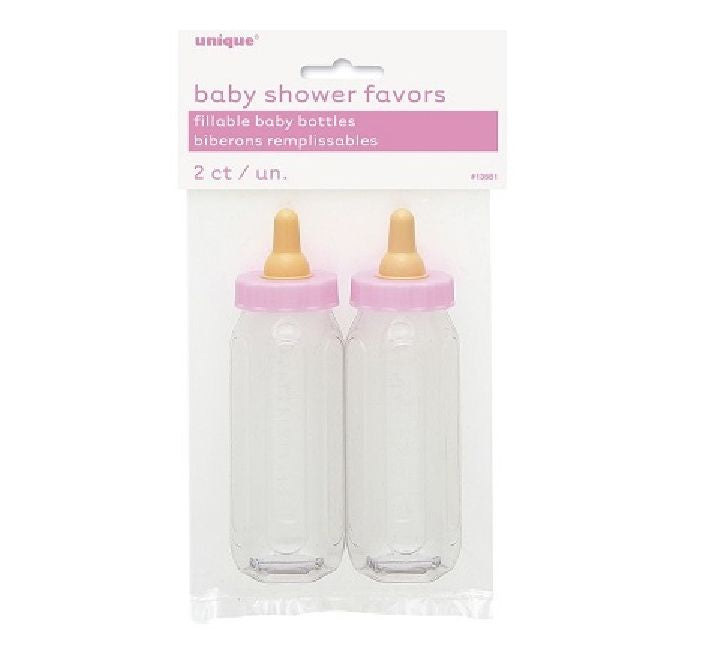5in PINK FILLABLE BABY BOTTLES