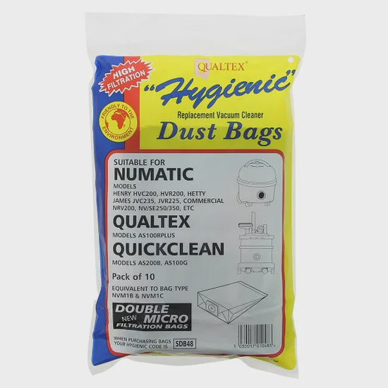 Qualtex Vacuum Cleaner Bags Pack Of 10