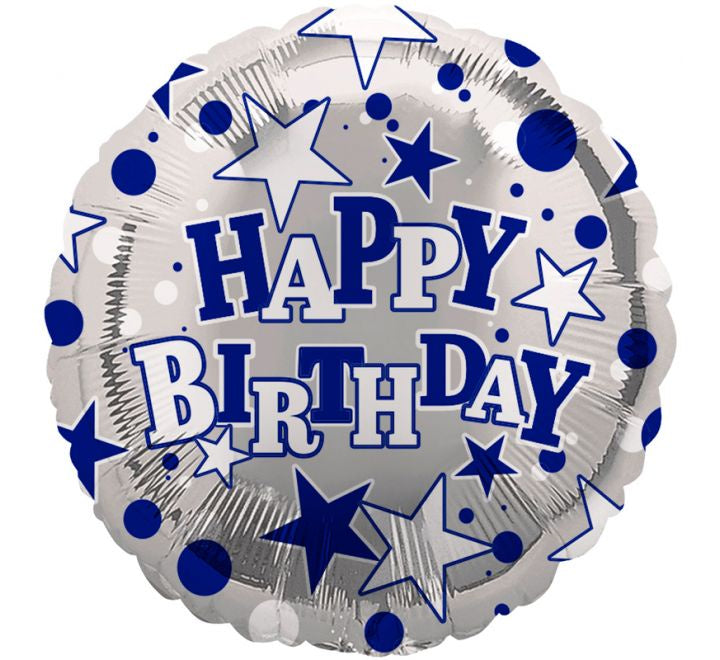 18in HAPPY BIRTHDAY MALE FOIL BALLOON