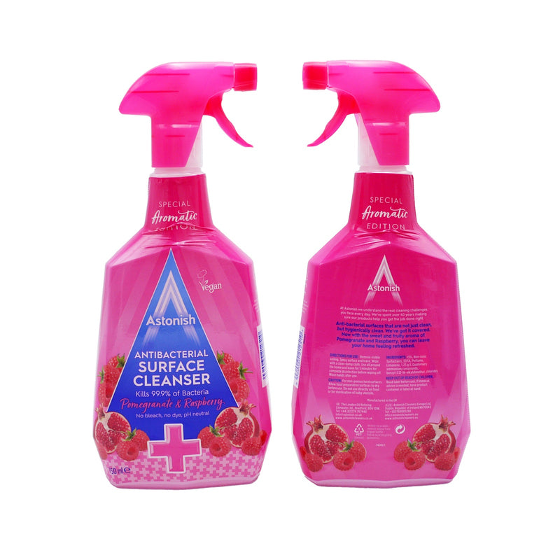 ASTONISH ANTIBAC SURFACE CLEANSER POM & RASP  750ml