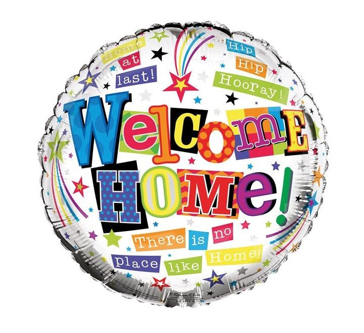 18in WELCOME HOME FOIL BALLOON
