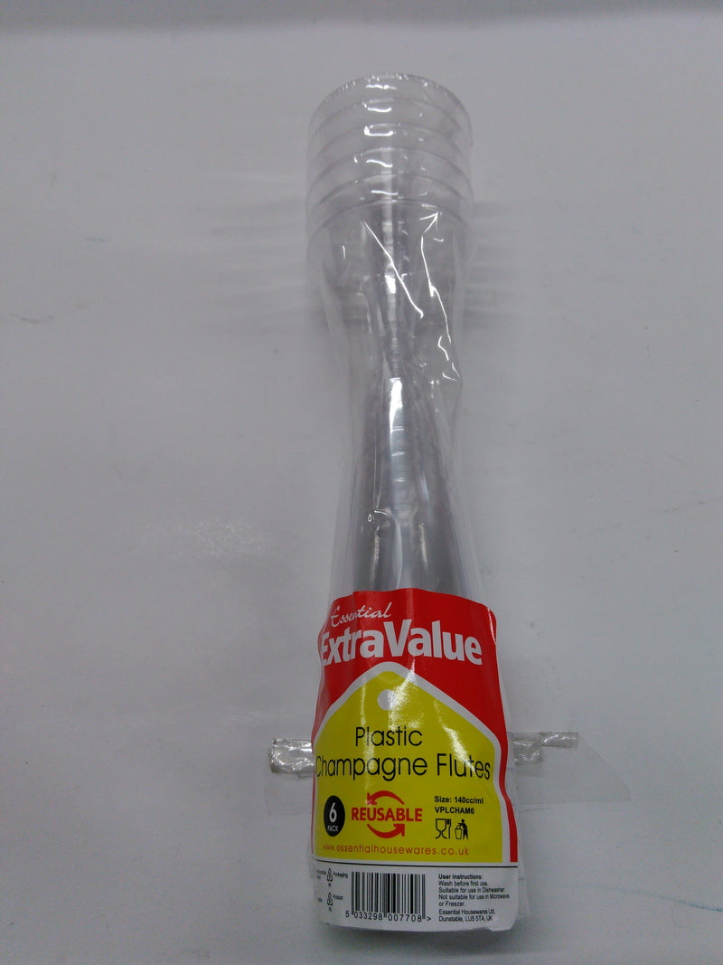 Champagne Flutes 140ml 6pk