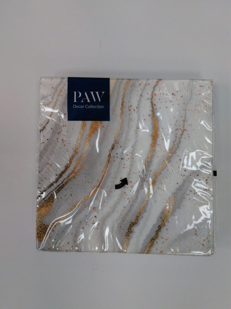 Design Napkins Golded Marble &