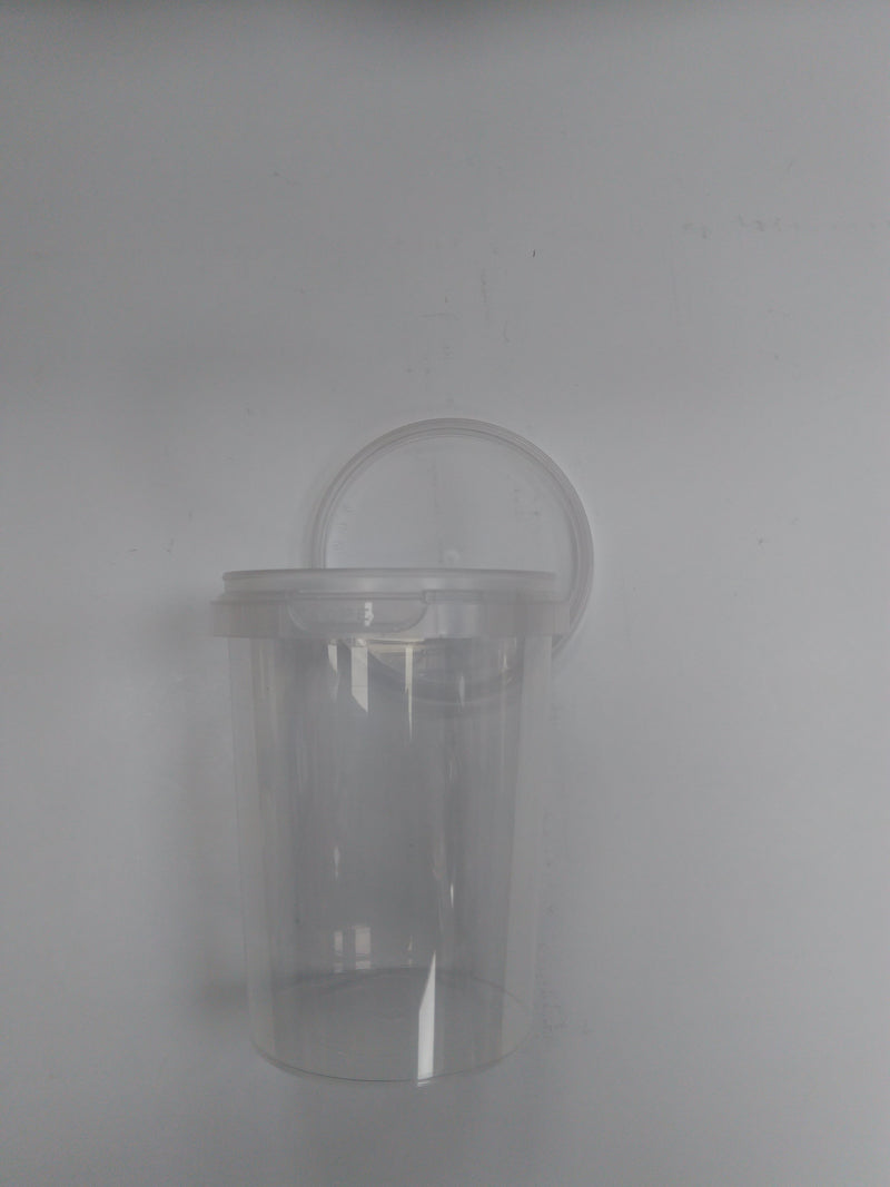 520ml Deli Tubs Round Clear With Lids