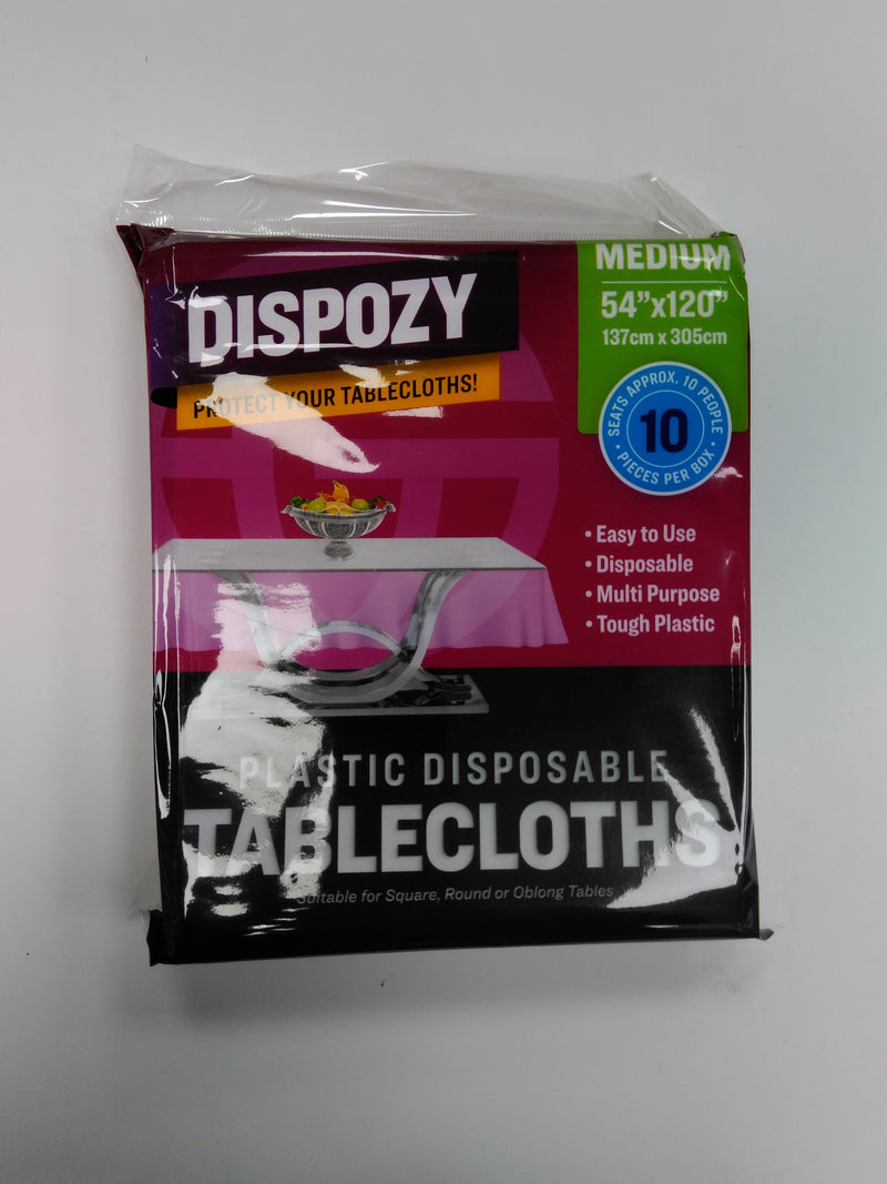 Dispozy Tablecloths Medium 54" x 120" 10pcs