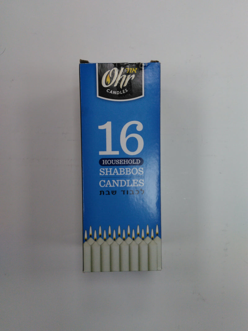 Ohr Shabbos Candles 16pk