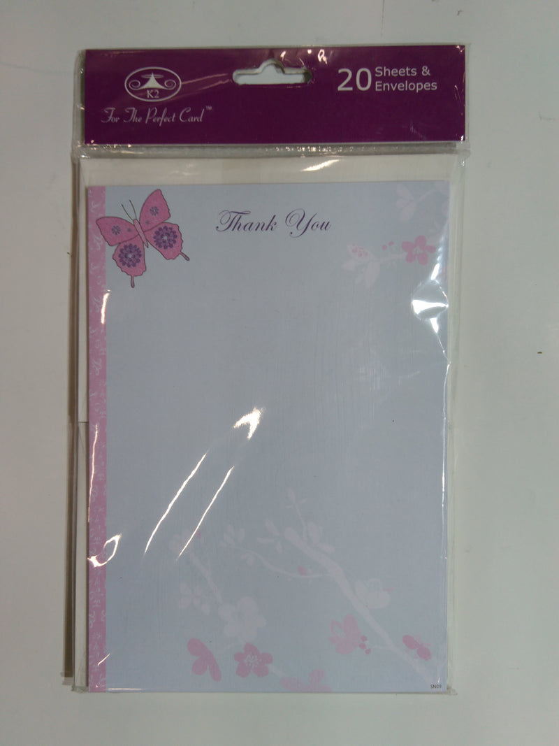 Thank You Card 20pk SN09