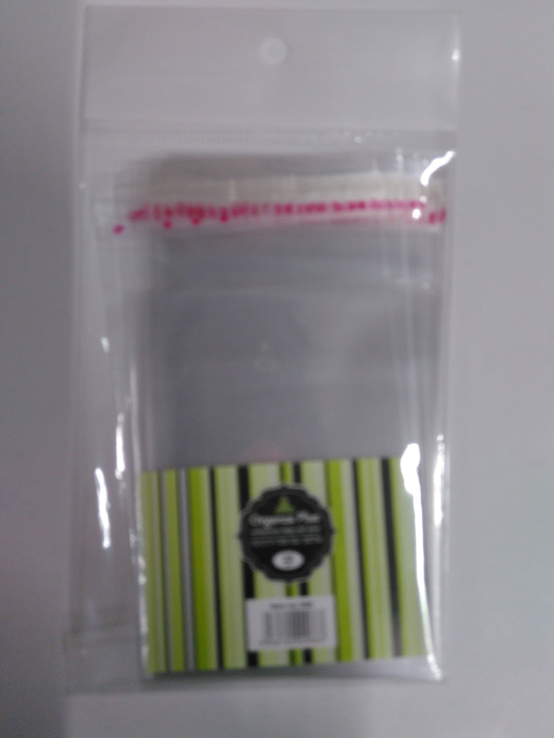 Cellophane Bags 6x10cm Self Stick 25pk