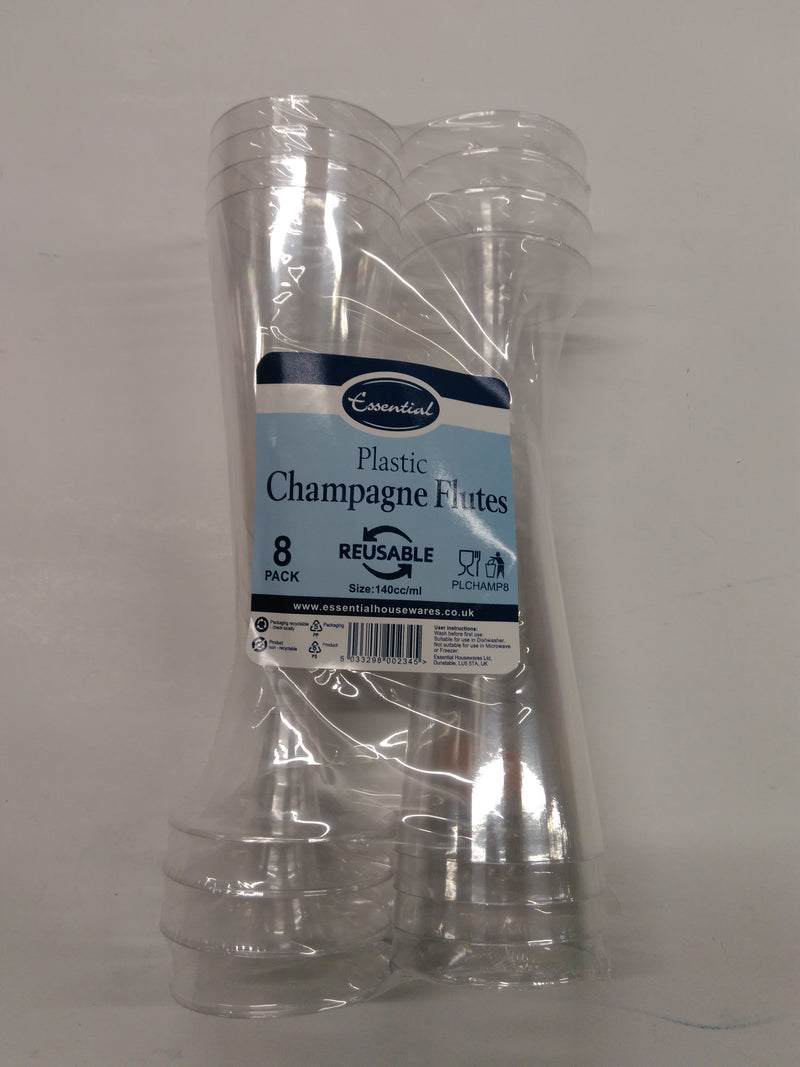 Champagne Flutes 140ml 8pk