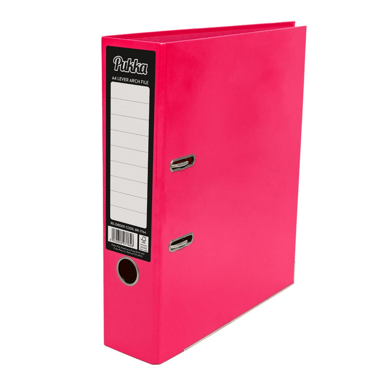 A4 Brights Lever Arch Pink