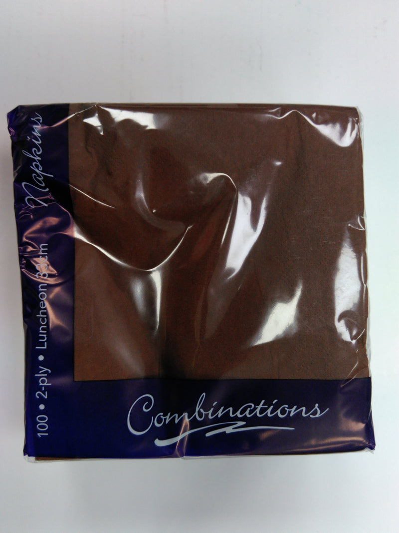 Brown 2 Ply Napkins 100pk