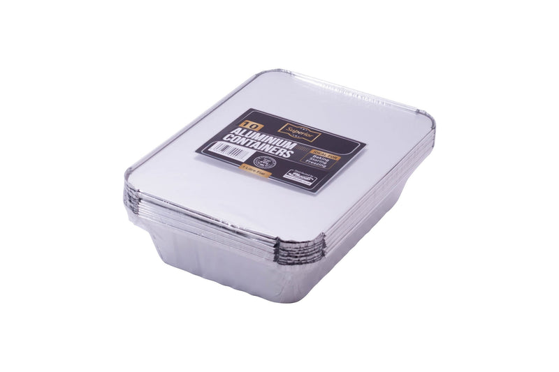 1Ltr Flat Pre Pk + Foil Lids 10pk