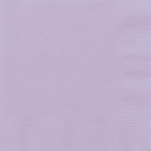 Unique lilac napkins 50pk