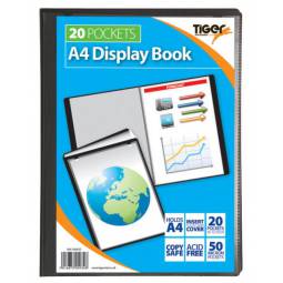 Tiger 20 Pocket A4 Display Book