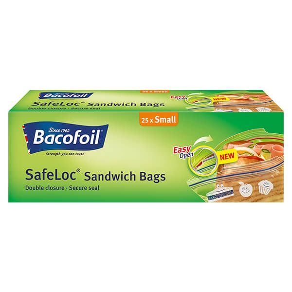 Bacofoil SafeLoc Small Sandwich Bags 25
