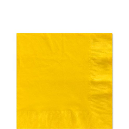 Unique Yellow Napkins 50pk