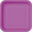 9" Square Pretty Purple Plates 14pk