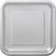 9" Square Silver Plates 14pk