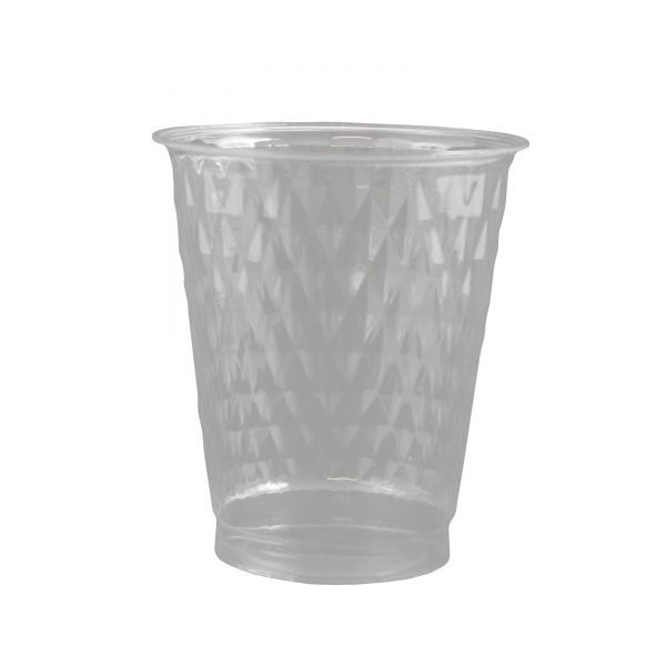 Clear Plastic Diamond Cups 50pk