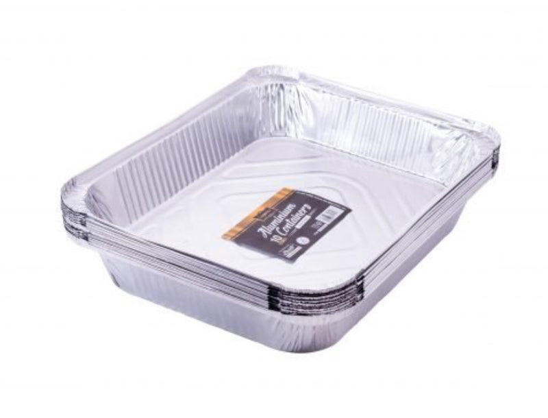 10 x12" Aluminium Containers 10pk