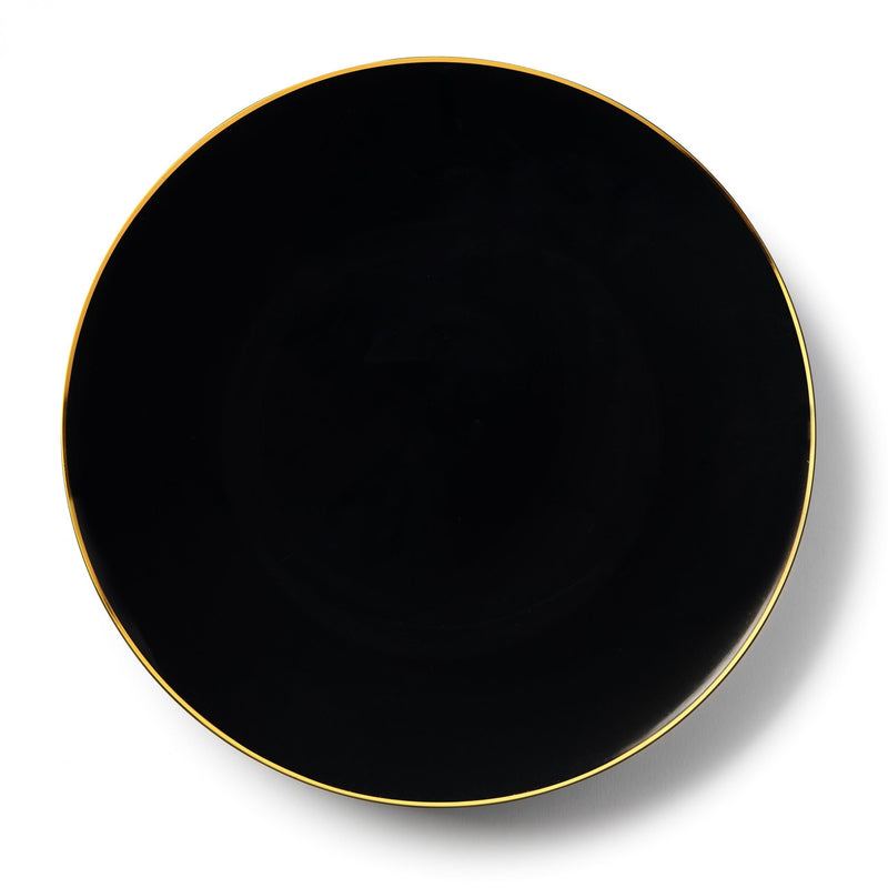 10" Classic Coll Blk/Gld Dinner Plates 10pk