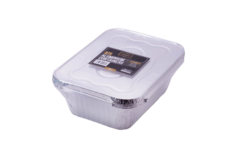 5lb Pre Pk + Foil Lids 5pk