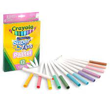 Crayola Supertips Pastel Colours 12pk