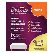 Dispozy Tablecloths Micro Pack 54&