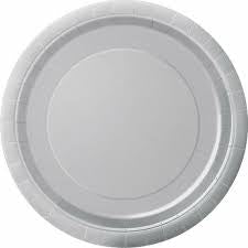 9" Round Silver Plates 16pk