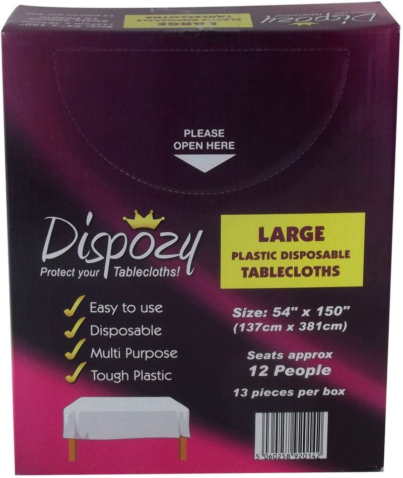 Dispozy Tablecloths Large Box 54x150"