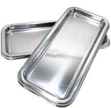 Mozaik Shiny Silver Tray 2pk