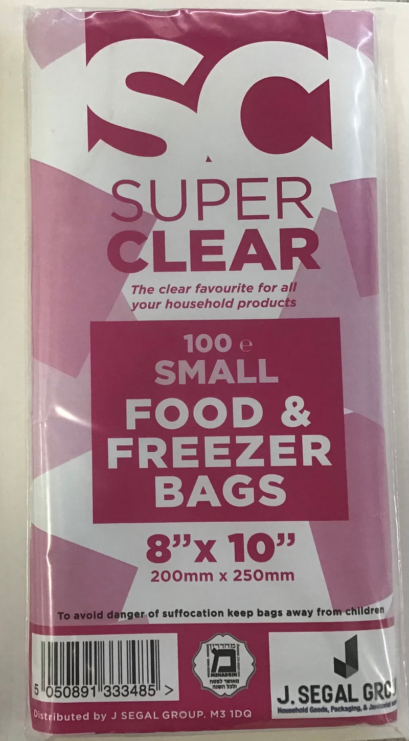 Super Clear Bags 8" x 10" 100pk