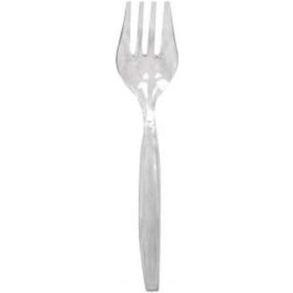 9" Clear Serving Fork