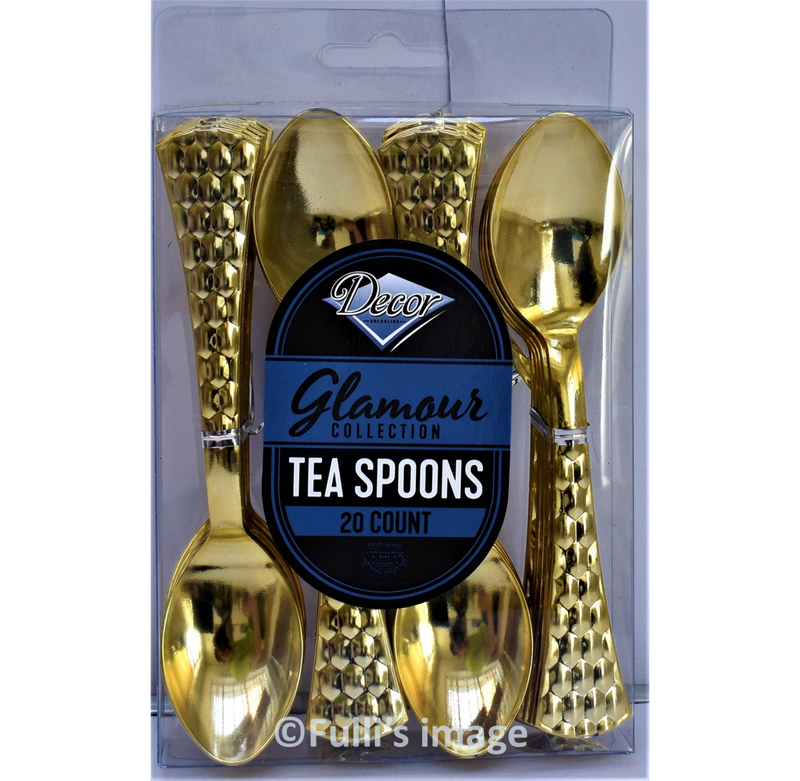 Decor Gold T spoons 20 pk