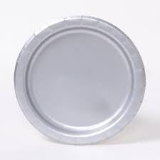 7" Round Silver Plates 20pk