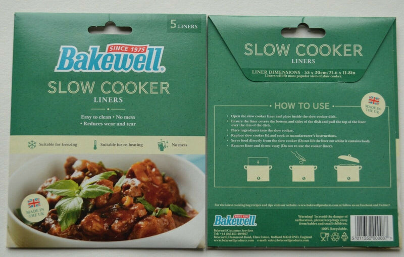 Bakewell Slow Cooker Liners
