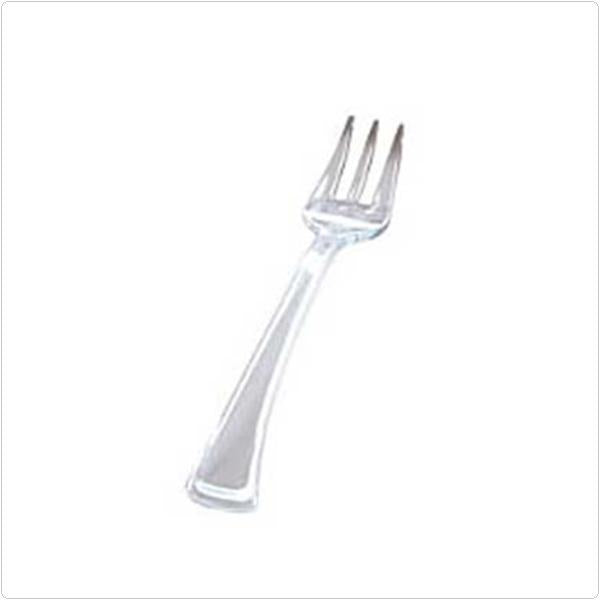 Small Wonders Clear 4" Forks 25pk