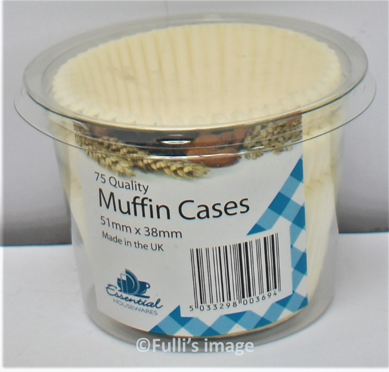 Muffin Cases Tub WHITE X 75