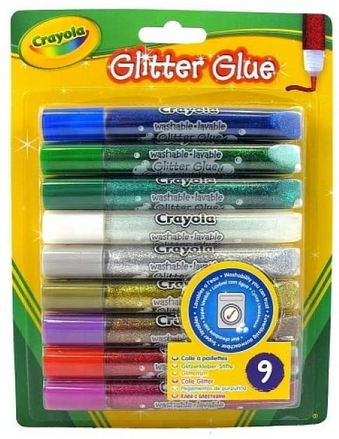 Washable Glitter Glue 9pk