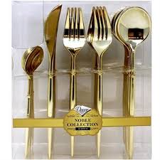 Noble Collection Gold Cutlery Set 40pc