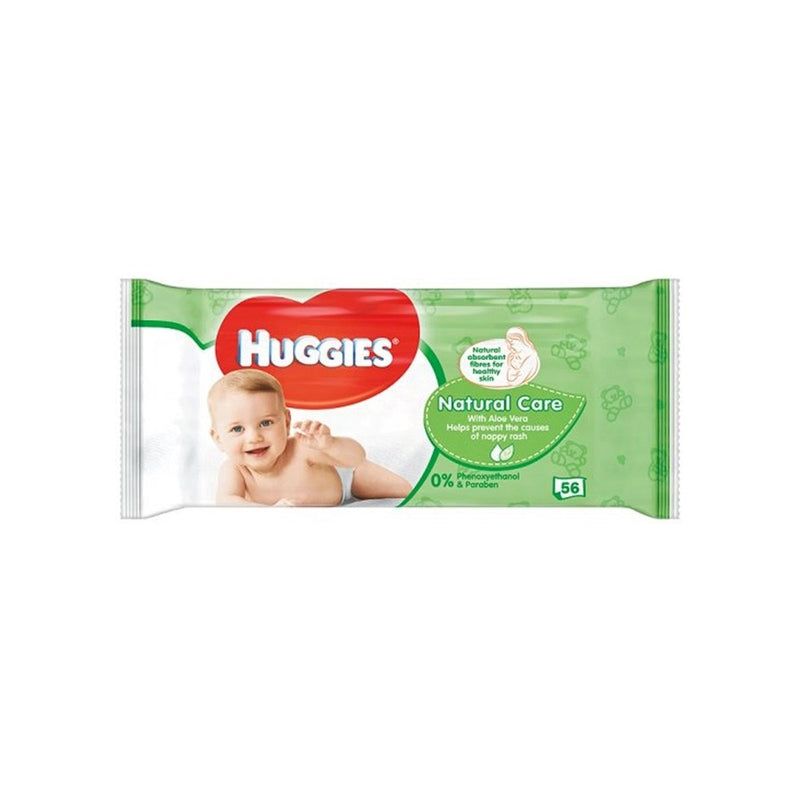 Huggies Baby Wipes Nat Care 56&