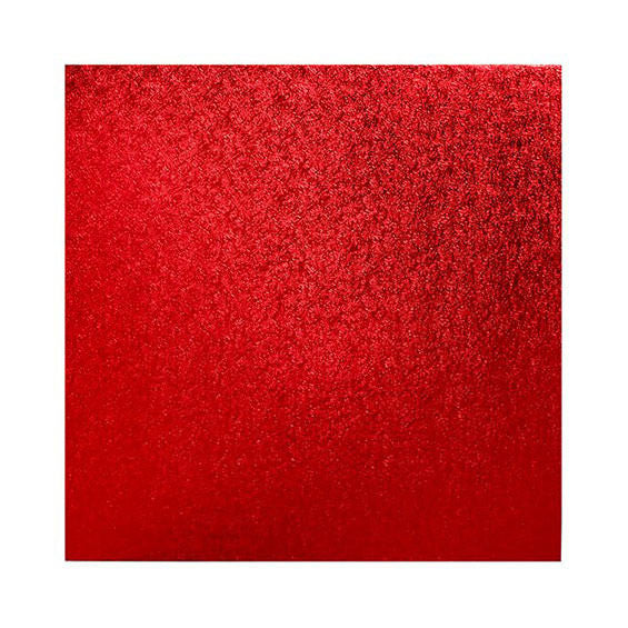 Square Cake Drum RED 8" 12mm