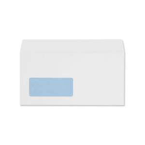 Value Wallet Self Seal Window DL WHITE 110 x 220mm