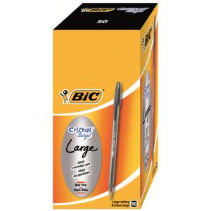 Bic Crystal Ball Point Pen BLACK Large