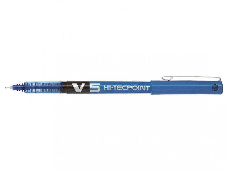 Pilot V5 Hi-Tecpoint Rollerball Blue Fine Tip