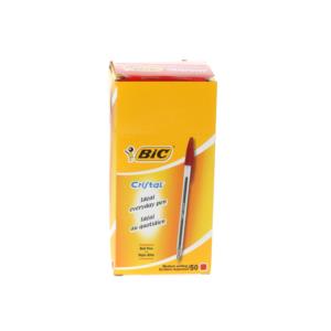 Bic Cristal Ballpoint Pen RED Medium 1.0mm Tip 0.4mm