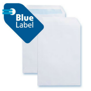 Blue Label C5 Envelopes WHITE 90gsm X 25