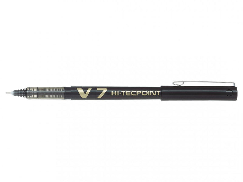 Pilot Black V7 Hi-Tecpoint Rollerball 0.7mm