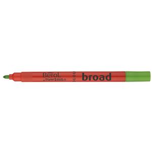 Berol Colour Broad Fibre Tip Pens Assorted X 12