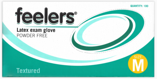 Feelers Medium Latex Gloves 100pk